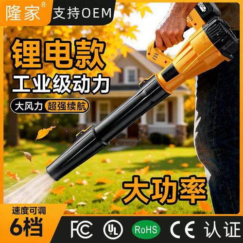 跨境爆款工廠大號鋰電暴風機 一機多用，除塵除雪吹葉全能王